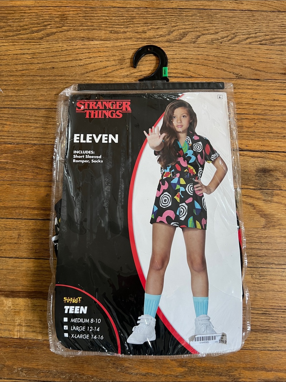 Spirit Halloween Stranger Things Eleven Costume Girls Size L (12-14)